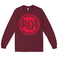 Burgundy rca radio tubes Long Sleeve Tee - PixelWave