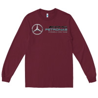 Burgundy mercedis f1 Long Sleeve Tee - PixelWave