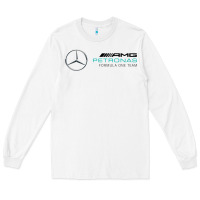 White mercedis f1 Long Sleeve Tee - PixelWave