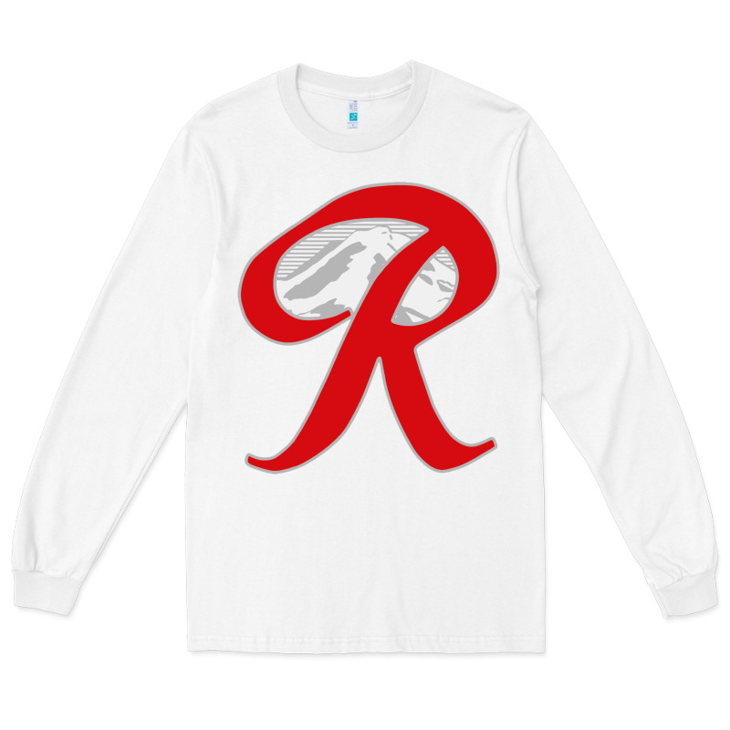 Men Rainier Beer Capital R Mountain Long Sleeve Tee by PixelWave | Teevron