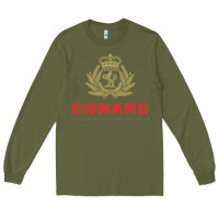 Army Green luxury cruises cunard Long Sleeve Tee - PixelWave