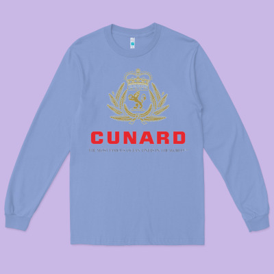 Luxury Cruises Cunard Long Sleeve Tee Designed By Pixelwave