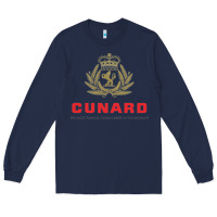 Navy luxury cruises cunard Long Sleeve Tee - PixelWave