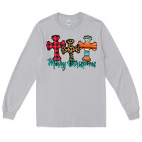 Moon Dust merry Christmas cross Long Sleeve Tee - CowhideDigitalArt