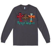 Smoke merry Christmas cross Long Sleeve Tee - CowhideDigitalArt