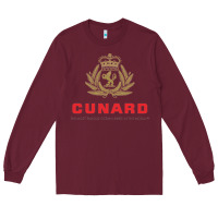 Burgundy luxury cruises cunard Long Sleeve Tee - PixelWave