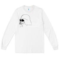 White studio vader   star Long Sleeve Tee - PixelWave
