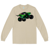 Mushroom monster truck grave digger Long Sleeve Tee - PixelWave