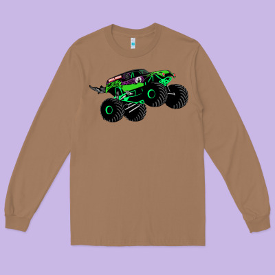 Monster Truck Grave Digger Long Sleeve Tee Designed By Pixelwave