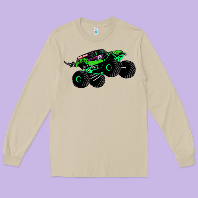 Monster Truck Grave Digger Long Sleeve Tee Designed By Pixelwave