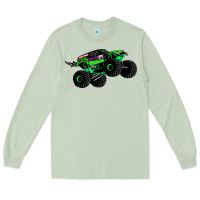 Matcha monster truck grave digger Long Sleeve Tee - PixelWave