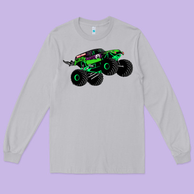 Monster Truck Grave Digger Long Sleeve Tee Designed By Pixelwave