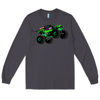 Smoke monster truck grave digger Long Sleeve Tee - PixelWave