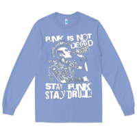Colony Blue Stay Punk Stay Drunk Long Sleeve Tee - PixelWave