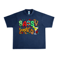 Navy sassy senorita Urban Heavy Tee - LillyAllenDesigns