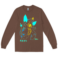 Chestnut Spacegodzilla Long Sleeve Tee - PixelWave