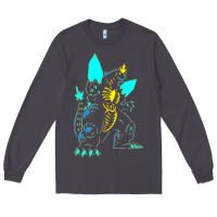 Smoke Spacegodzilla Long Sleeve Tee - PixelWave