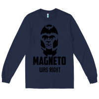 Navy magneto was right Long Sleeve Tee - PixelWave