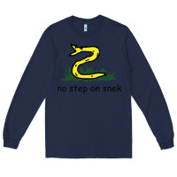 Navy no step on snek,libertarian,tumblr,meme,funny,polotics,no step,on,snek Long Sleeve Tee - PixelWave