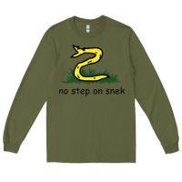 Army Green no step on snek,libertarian,tumblr,meme,funny,polotics,no step,on,snek Long Sleeve Tee - PixelWave