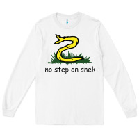 White no step on snek,libertarian,tumblr,meme,funny,polotics,no step,on,snek Long Sleeve Tee - PixelWave