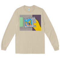 Mushroom The Simpsons Old Man Yells At Cloud Newspaper V1 Long Sleeve Tee - PixelWave