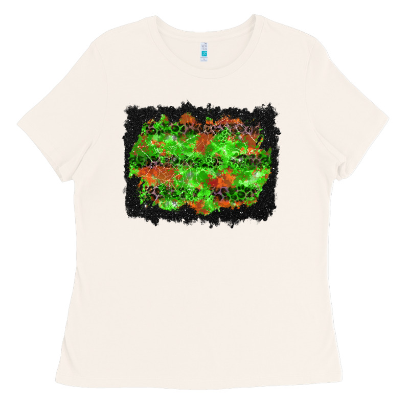 Halloween Leopard Lines Background Ladies Tee by BundleAndBundleShop | Teevron