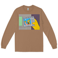 Toasted Coconut The Simpsons Old Man Yells At Cloud Newspaper V1 Long Sleeve Tee - PixelWave