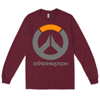 Burgundy overwatch Long Sleeve Tee - PixelWave