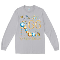 Moon Dust 66th birthday 66 years of being awesome 66 years old woman Long Sleeve Tee - PixelWave
