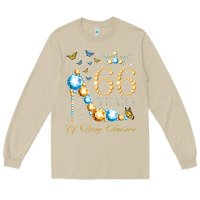 Mushroom 66th birthday 66 years of being awesome 66 years old woman Long Sleeve Tee - PixelWave
