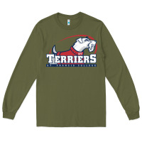 Army Green st. francis terriers(SFC), brooklyn Long Sleeve Tee - PixelWave