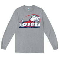 Heather Grey st. francis terriers(SFC), brooklyn Long Sleeve Tee - PixelWave