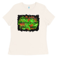 Halloween Leopard Lines Background Ladies Tee | Teevron