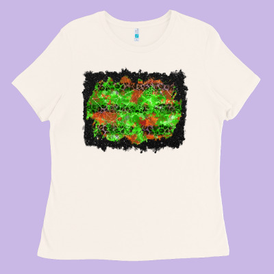 Halloween Leopard Lines Background Ladies Tee Designed By Bundleandbundleshop