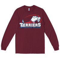 Burgundy st. francis terriers(SFC), brooklyn Long Sleeve Tee - PixelWave