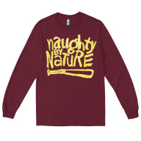 Burgundy Naughty by Nature, Naughty, Nature, the Naughty by Nature, Naughty by  Long Sleeve Tee - PixelWave