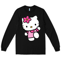 Black kitty Long Sleeve Tee - PixelWave