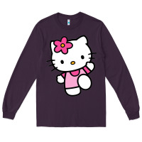 Plum kitty Long Sleeve Tee - PixelWave