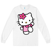 White kitty Long Sleeve Tee - PixelWave