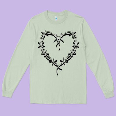 Bichota Heart For Women,cute Music T Shirt Long Sleeve Tee Designed By Pixelwave