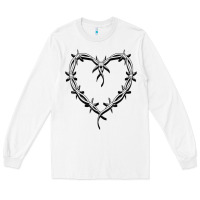 White bichota heart for women,cute music t shirt Long Sleeve Tee - PixelWave