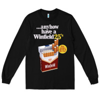 Black Anyhow Have A Winfield 25s Classic Long Sleeve Tee - PixelWave