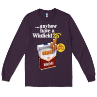 Plum Anyhow Have A Winfield 25s Classic Long Sleeve Tee - PixelWave