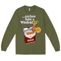 Army Green Anyhow Have A Winfield 25s Classic Long Sleeve Tee - PixelWave