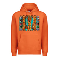 Carrot basketball serape cowhide turquoise leopard glitter  brushstrokes Premium Hoodie - Artiststas