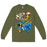 Army Green group pic x men Long Sleeve Tee - PixelWave