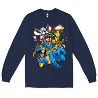 Navy group pic x men Long Sleeve Tee - PixelWave