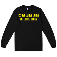 Black waffle hause Long Sleeve Tee - PixelWave