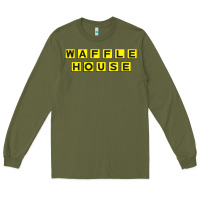 Army Green waffle hause Long Sleeve Tee - PixelWave